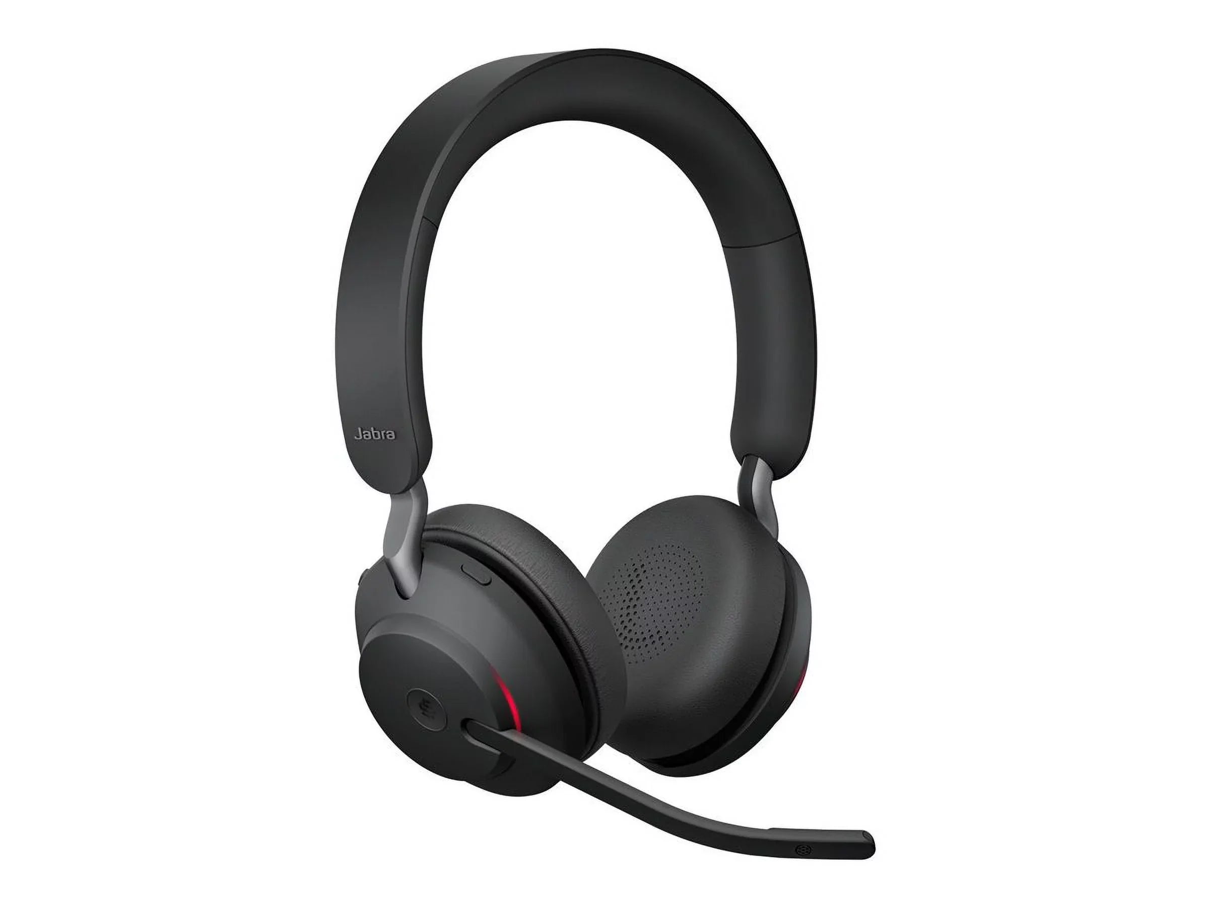 Circumaural Charging 65 Evolve2 Teams Jabra USB-C - MS Headset USB-C with Stereo Stand Connector Black -