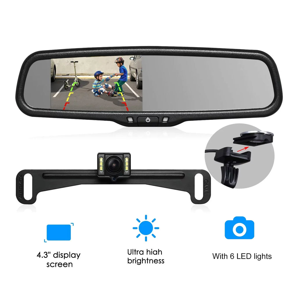 Camera Reverse T2 Look IP68 Camera View Mirror Camera OEM Rear Auto-Vox Monitor Backup