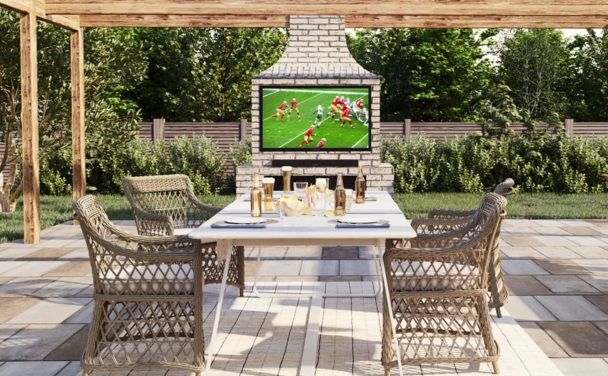 Epic 2 Coverage Series Furrion Outdoor Sun by TV Additional 4K Weatherproof Year Partial 65" Protect with an (2021) UHD FDUP65CBS