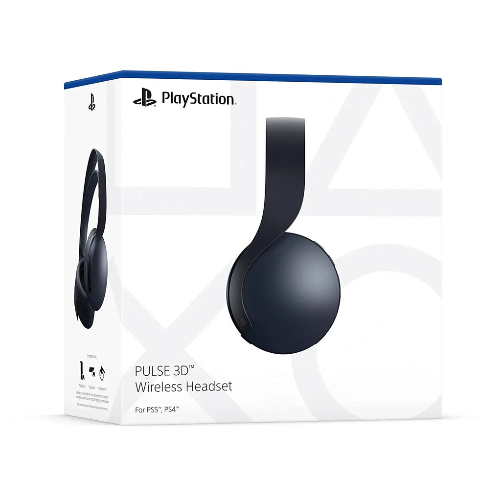 Pulse Playstation and Disc 5 Console Black Version Sony Bundle PS5 Headset 3D