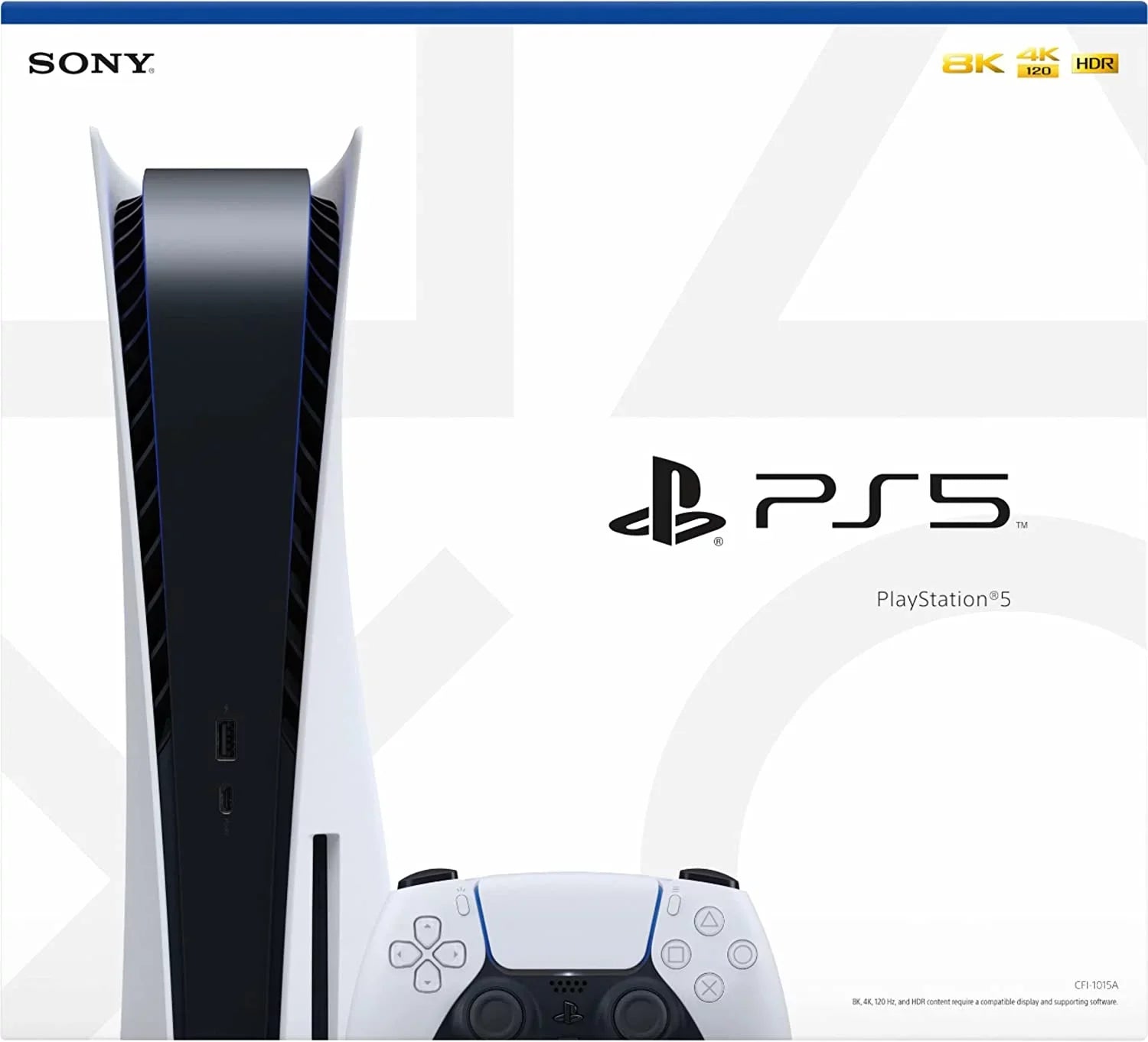 Zen Playstation Speed PS5 Console SSD, 8 UHD 16GB 6, x86-64-AMD Blu-Ray, Memory, AMD Ultra-High 4K GDDR6 RDNA, BT 825GB 5 Cores Radeon WiFi - Disc Version Sony Ethernet Gaming Ryzen CPU, 5.1,