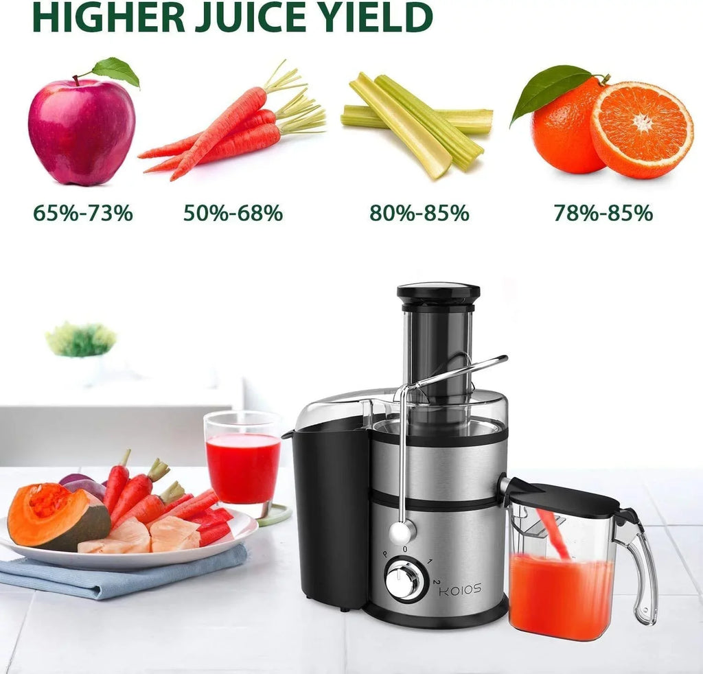 Function Fruits 3" Juicer with and Wide Extractors Chute Juicer, for Pulse Vegetables,Black Machine Centrifugal