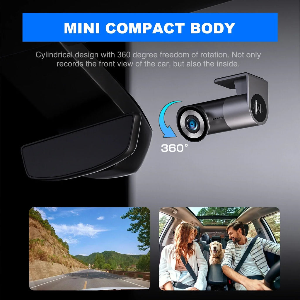 MAX Car Cam APP Camera G-Sensor Support Vision 128G VVCAR Smart Control Dash 2K A1-2K WiFi Built-in Loop Night 1440P Recording