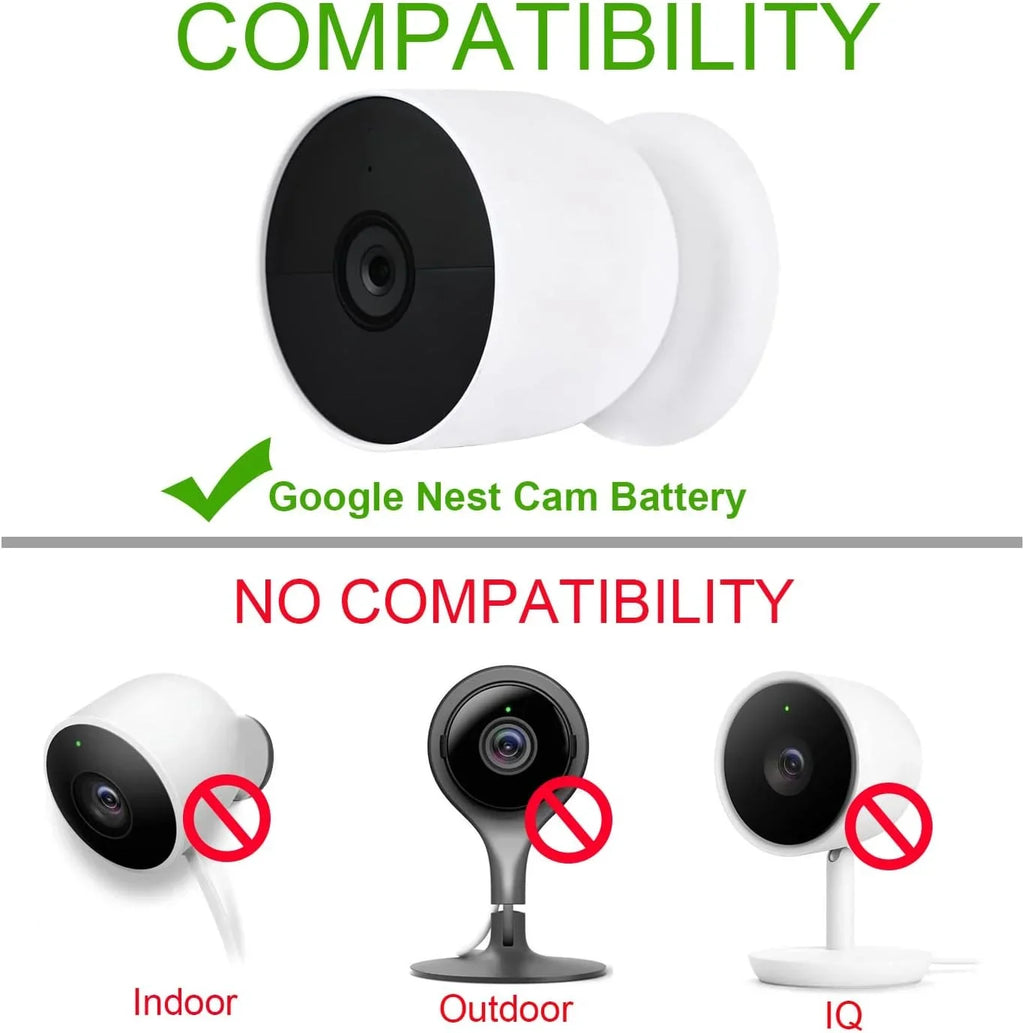 Only, ft/2m (y) Charging for Cam Cord Cable Nest WOFTD Power Weatherproof - Google 6