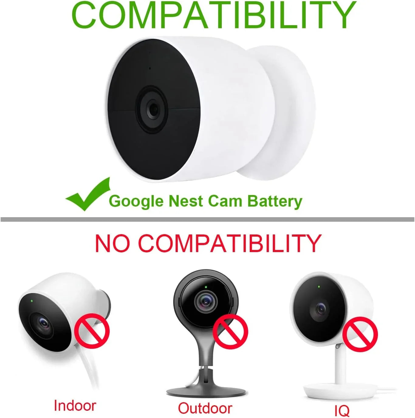 Only, ft/2m (y) Charging for Cam Cord Cable Nest WOFTD Power Weatherproof - Google 6