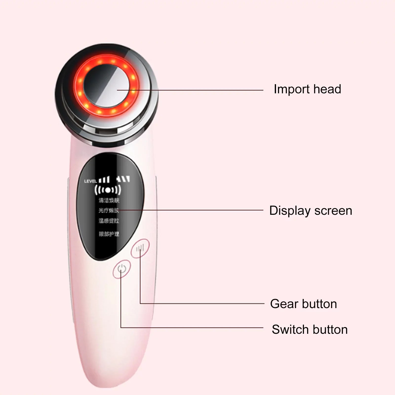 Massager Import Eye Cleansing Instrument Care Deep Beauty Device Face Rejuvenation Lifting Light Therapy Skin Warm-sensing