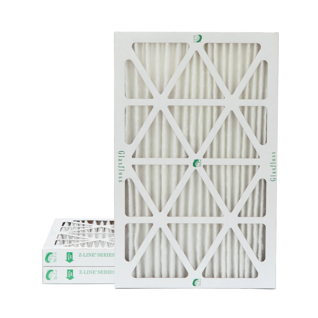2" Pleated x Actual 16x25x2 Filters Size: 24-1/2 3 15-1/2 by of Inch 1-3/4 Air 13 Pack x Glasfloss. MERV