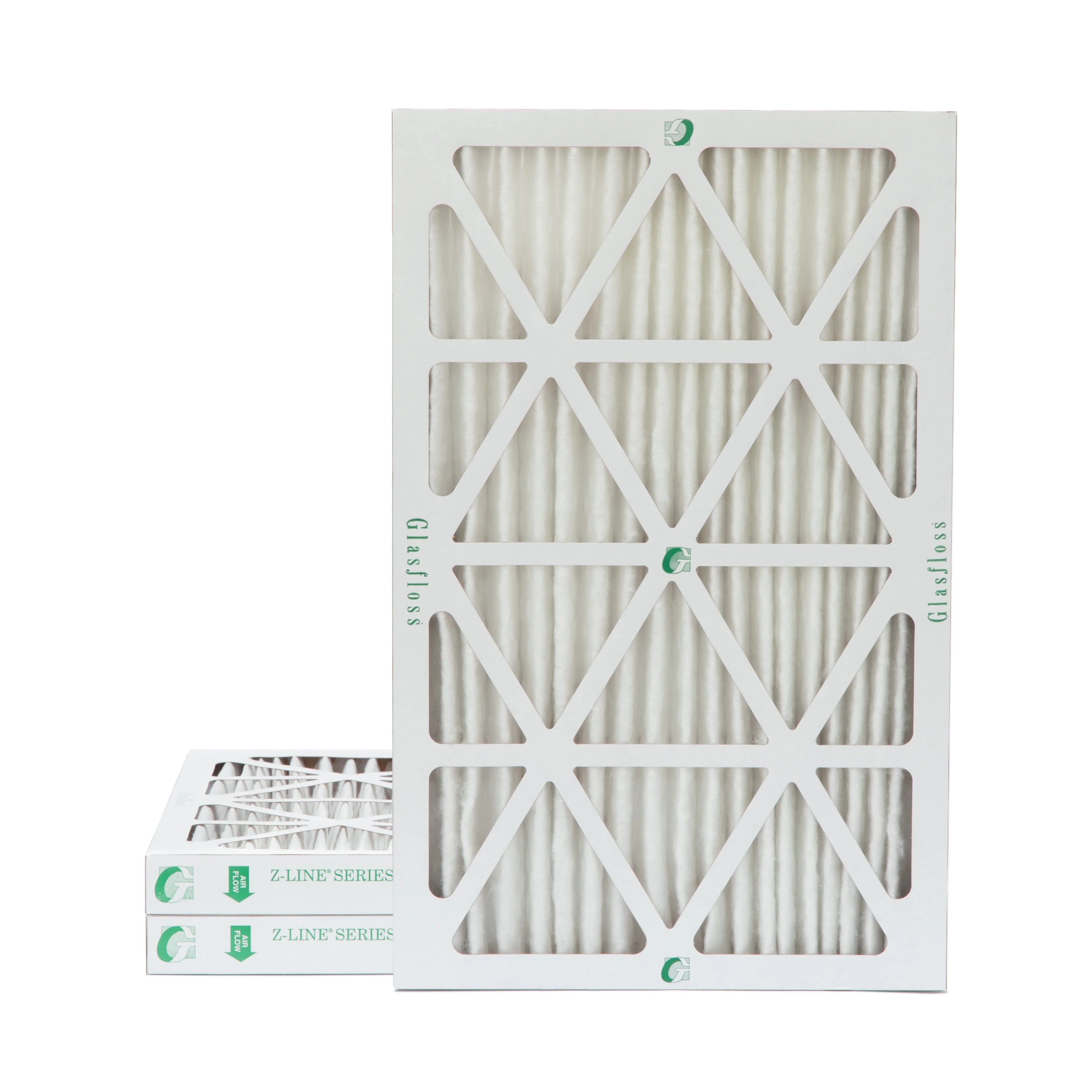 2" Pleated x Actual 16x25x2 Filters Size: 24-1/2 3 15-1/2 by of Inch 1-3/4 Air 13 Pack x Glasfloss. MERV