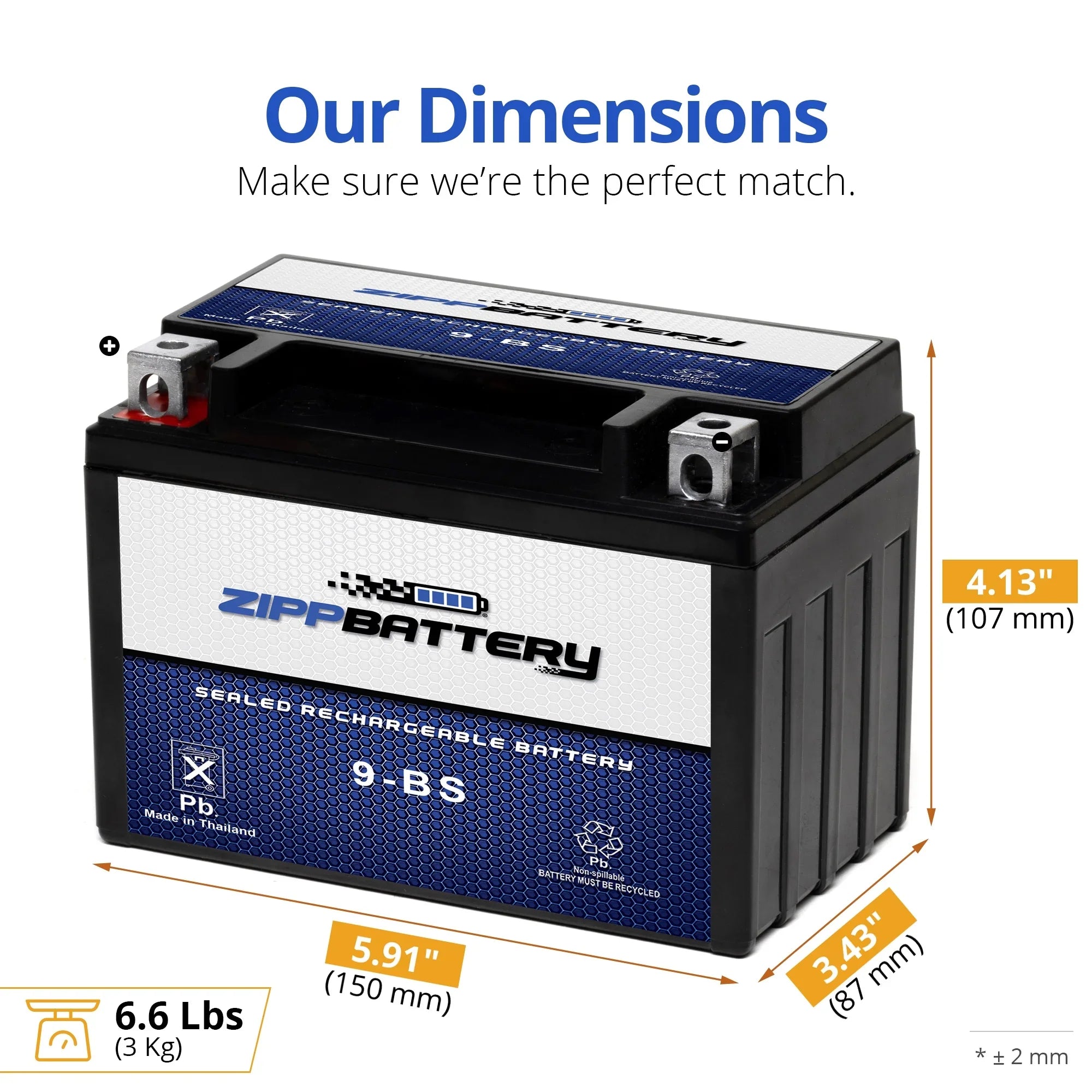 Fourtrax Zipp Honda 2001 for Sportrax Battery Battery Trx400Ex Ytx9-Bs 400Cc Atv