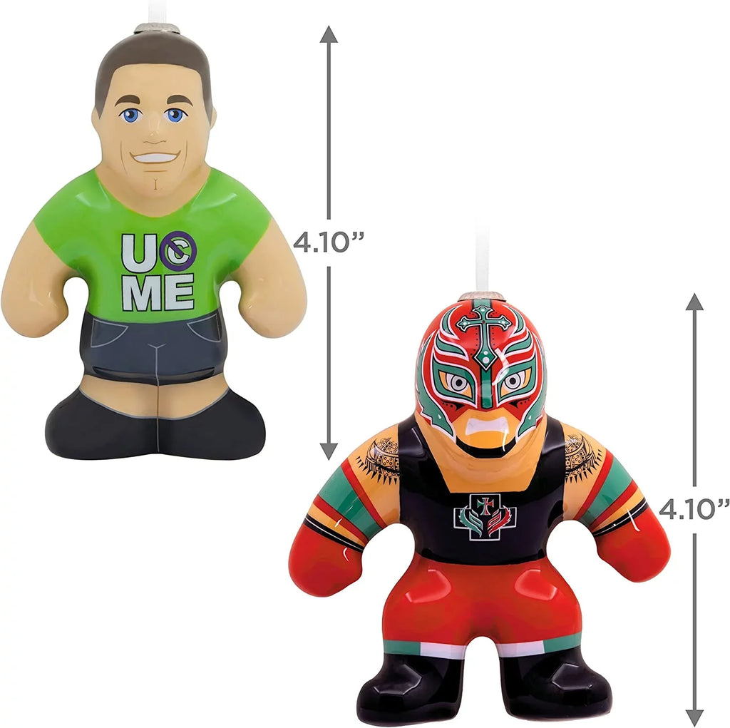Ornaments and (WWE Cena Mysterio Decoupage), of Rey 2 John Set Hallmark