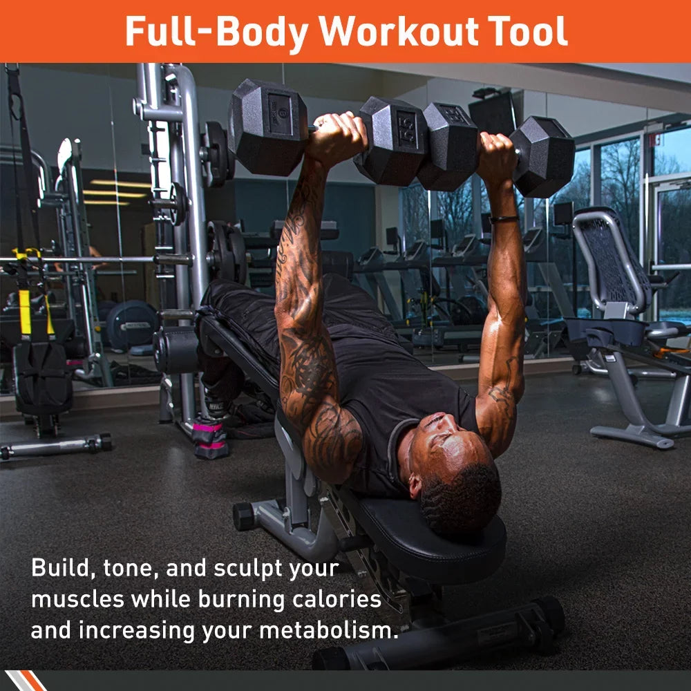 – for Exercises Dumbbell Home Gym Body Strength Hex Training Sport Encased – Dumbbells Equipment Rubber – Weight