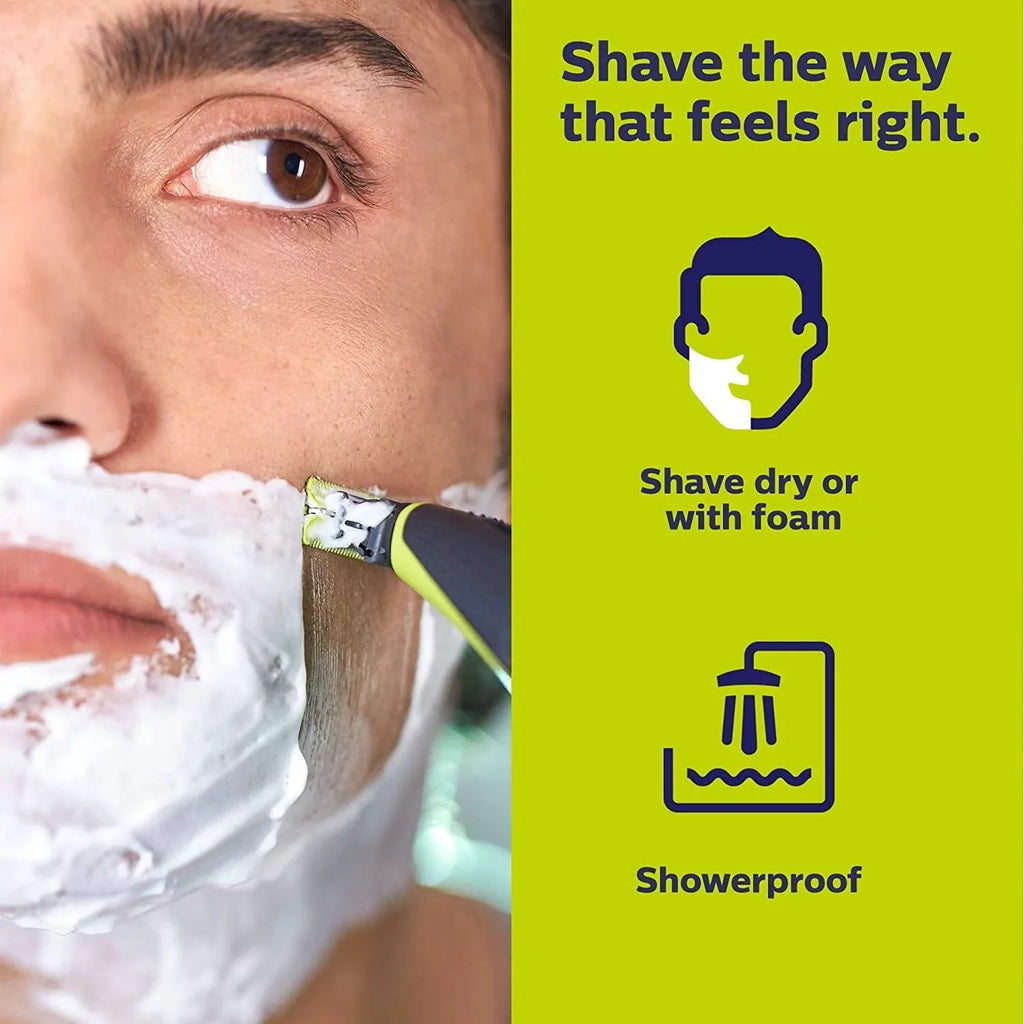 Cordless Rechargeable Electric Battery, Trimmer, Green Body Face - and