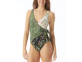 Printed One Surplus Piece Tie Camuto Wrap Swimsuit Vince