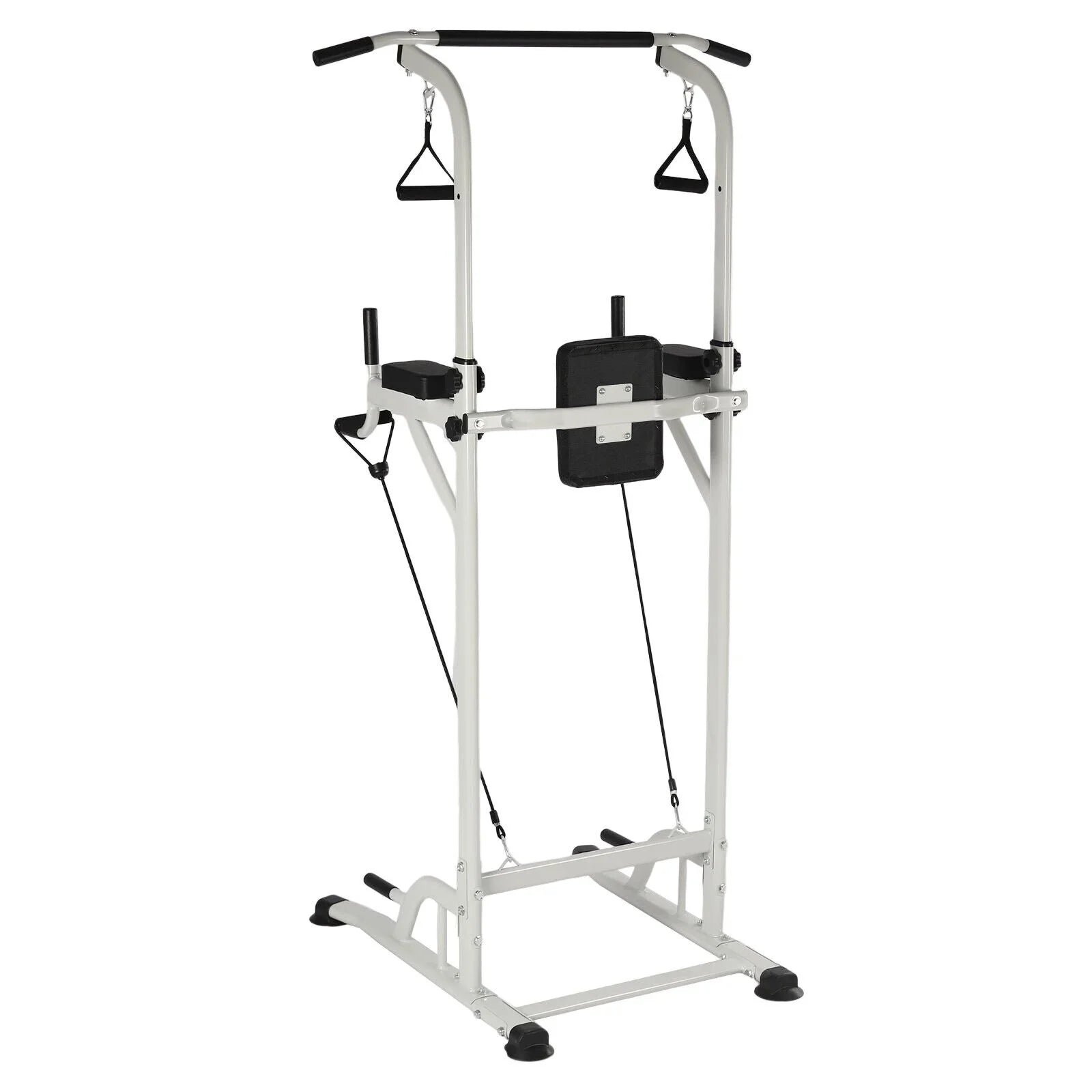Black Power Pull Gym Chin Home Push Up Tower Adjustable Power Bar Tower Station Gym Home Dip Height