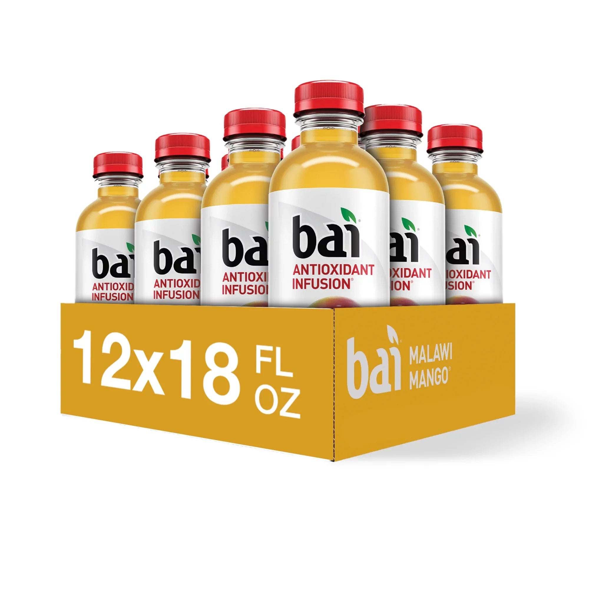 Drink, Mango, Infused Malawi Oz, Bai 12 18 Gluten-Free, Pack Antioxidant Fl Bottles