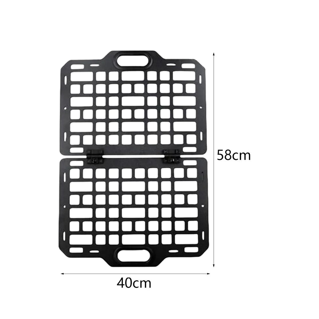 Back Seat Seat Organizer Plate AMLESO Auto Panel Hanging Automotive Auto Parts Molle Storage Truck Car Modular Panel for Seatback