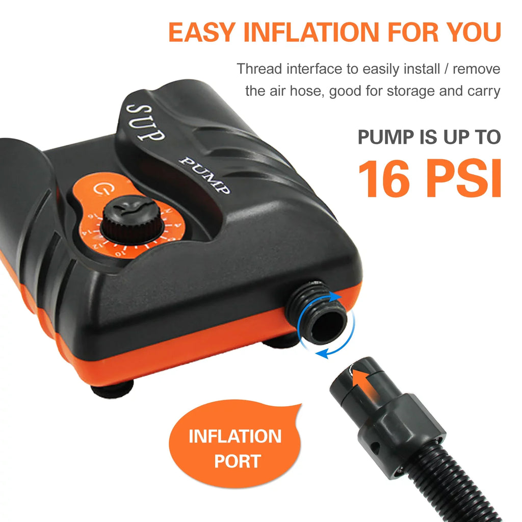 6 Electric Inflatables Nozzles Boats Exclusive Pump with for PSI Inflation 16 and Air Dcenta