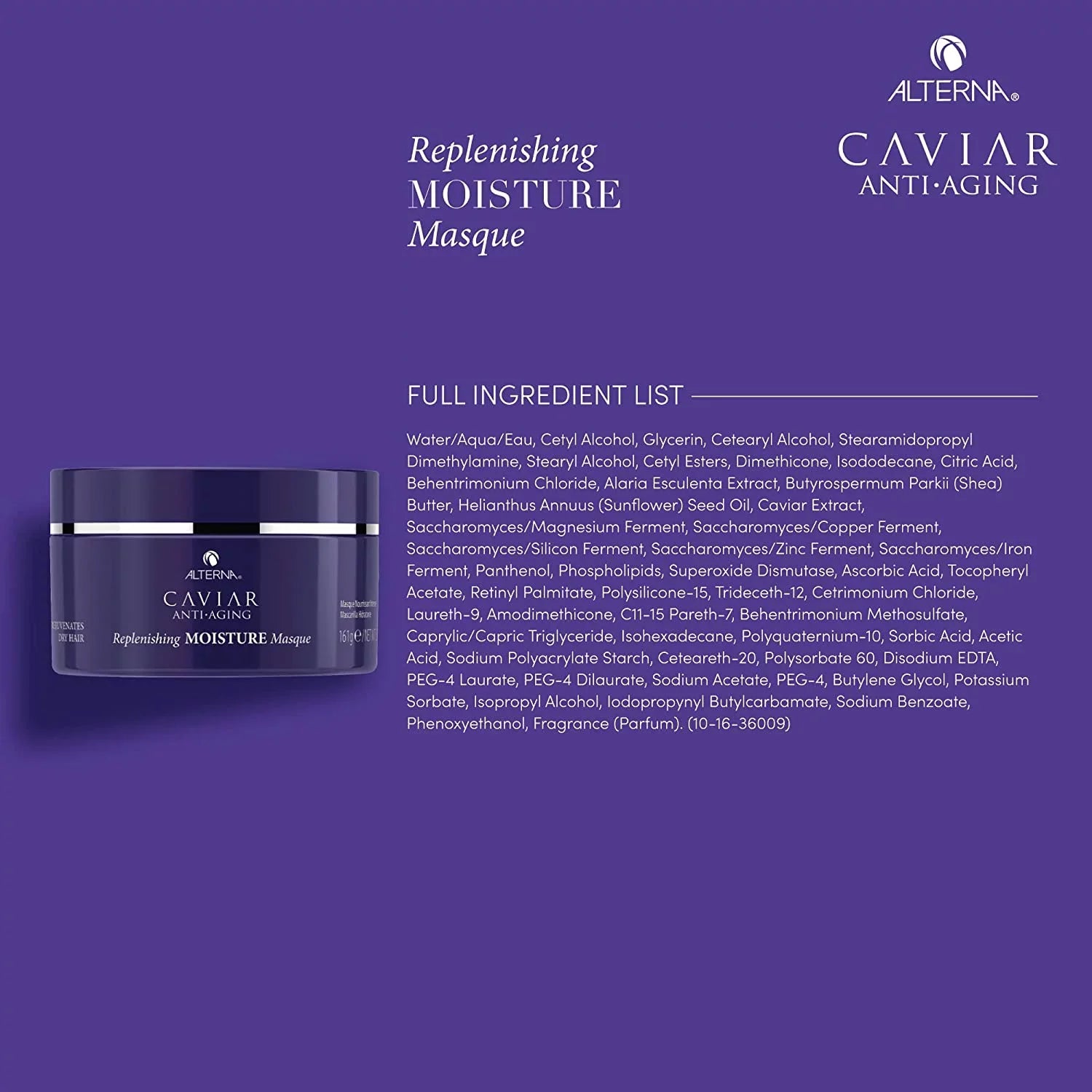 Masque, Anti-Aging Hair 5.7 Alterna Replenishing Oz Caviar Moisture