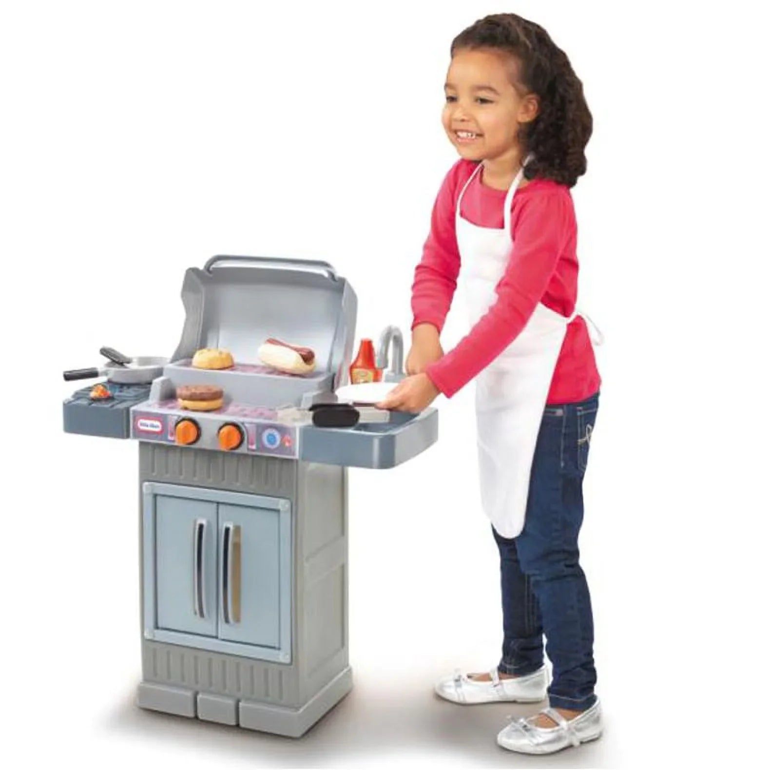 Cook Play Pretend For Toddlers Toys Grow BBQ Grill Little Tikes Boys Kids Playset, 4+ 2 8-Piece Girls 3 Ages Kitchen Gray, 'n