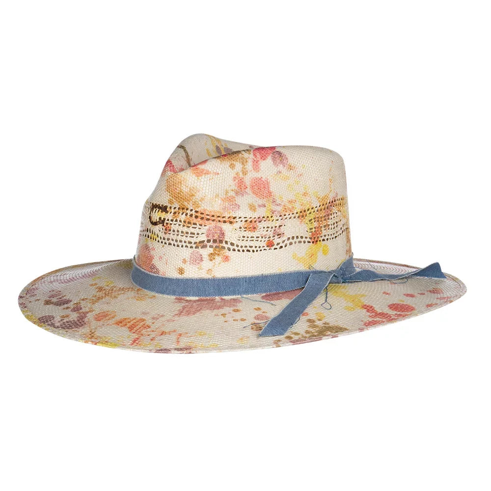 3 Hat 3/4` XL Brim Multi Splattered Charlie Womens Horse Splash 1 Big Fashion