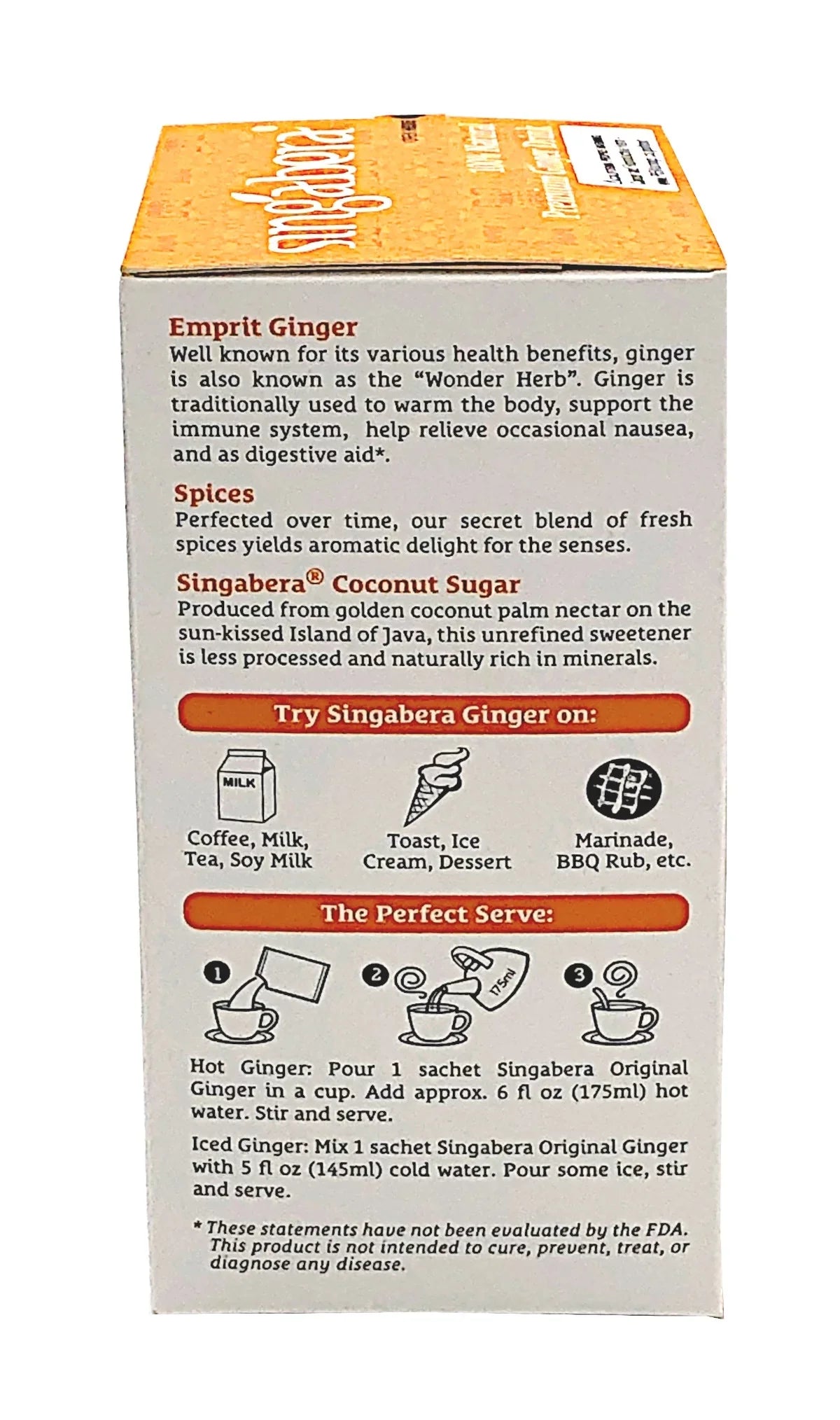 of 3 Ginger Drink, Singabera Pack Original