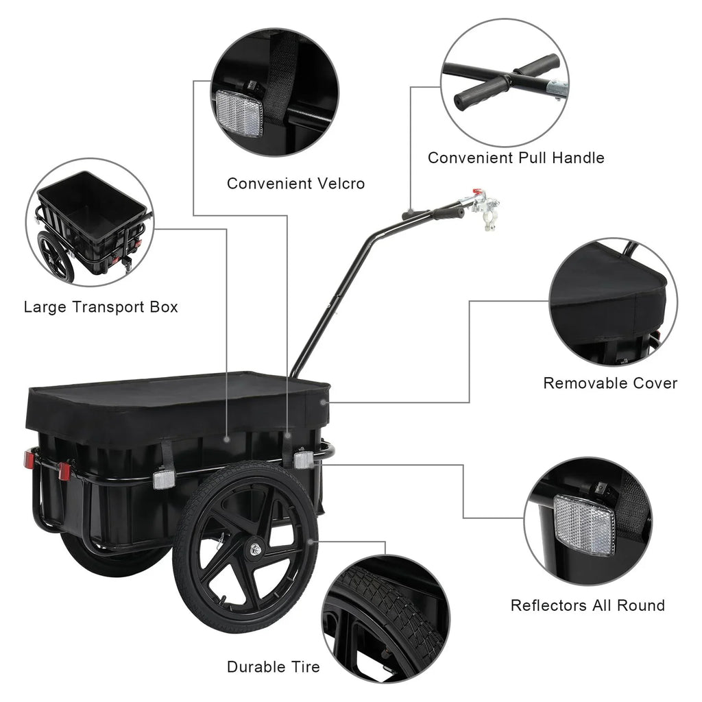 Wagon Trailer Trailer, Coupler Cover Waterproof PEXMOR Bike Cargo & Bicycle W/Universal