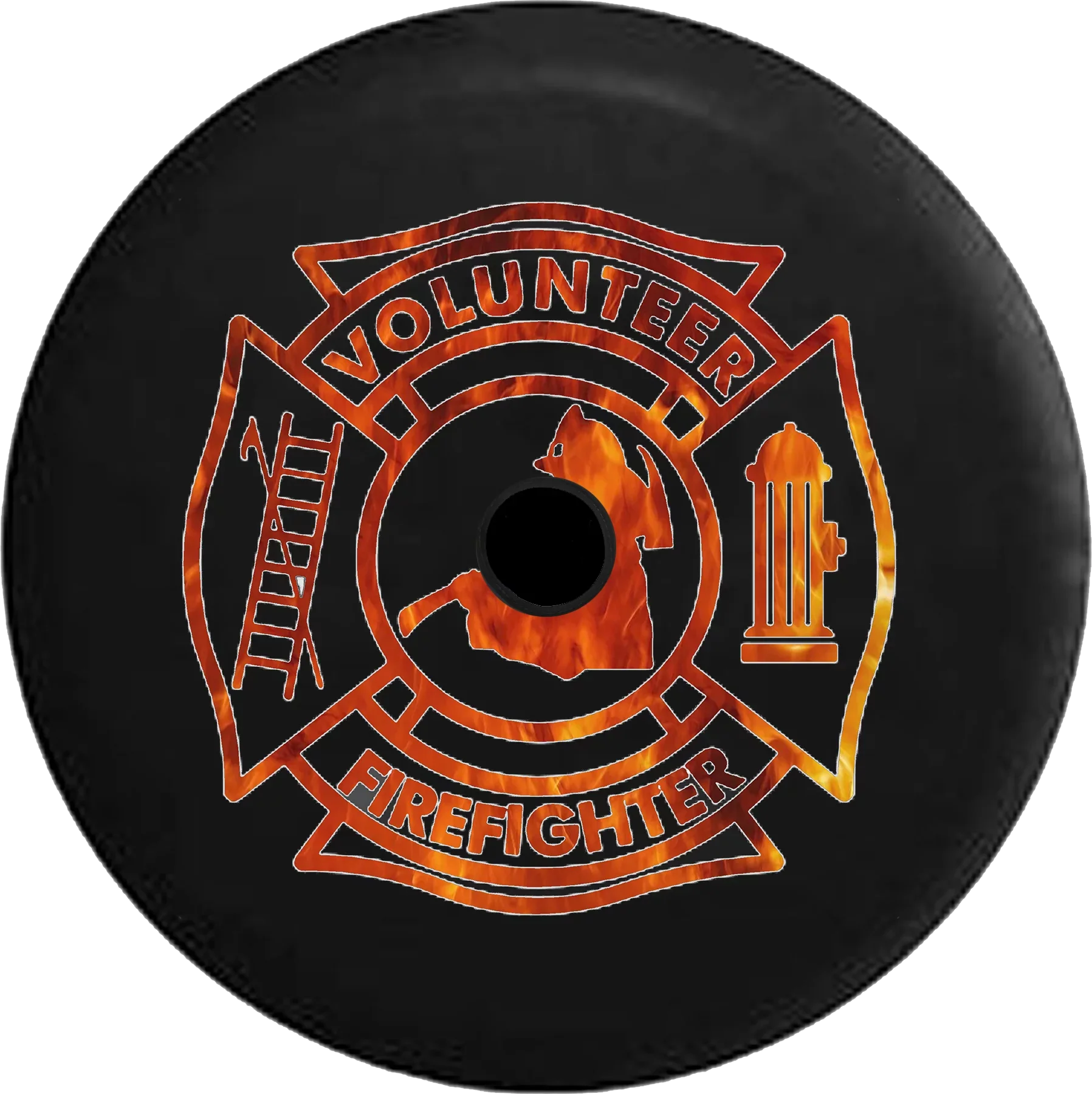 Volunteer 2018 Camera Spare Cover Department Backup Inch JL Tire Wrangler for Jeep Firefighter RV 2019 Smoke 33