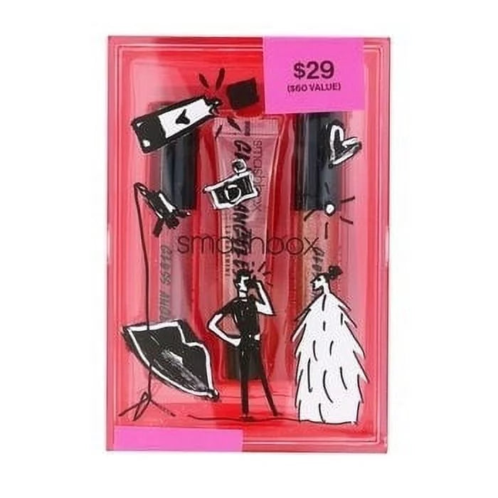 fl Box Smashbox Shimmer, Clear, GLOSS Gold Reusable Berry ANGELES with oz .34 Rose TRIO: Crystal Midtone