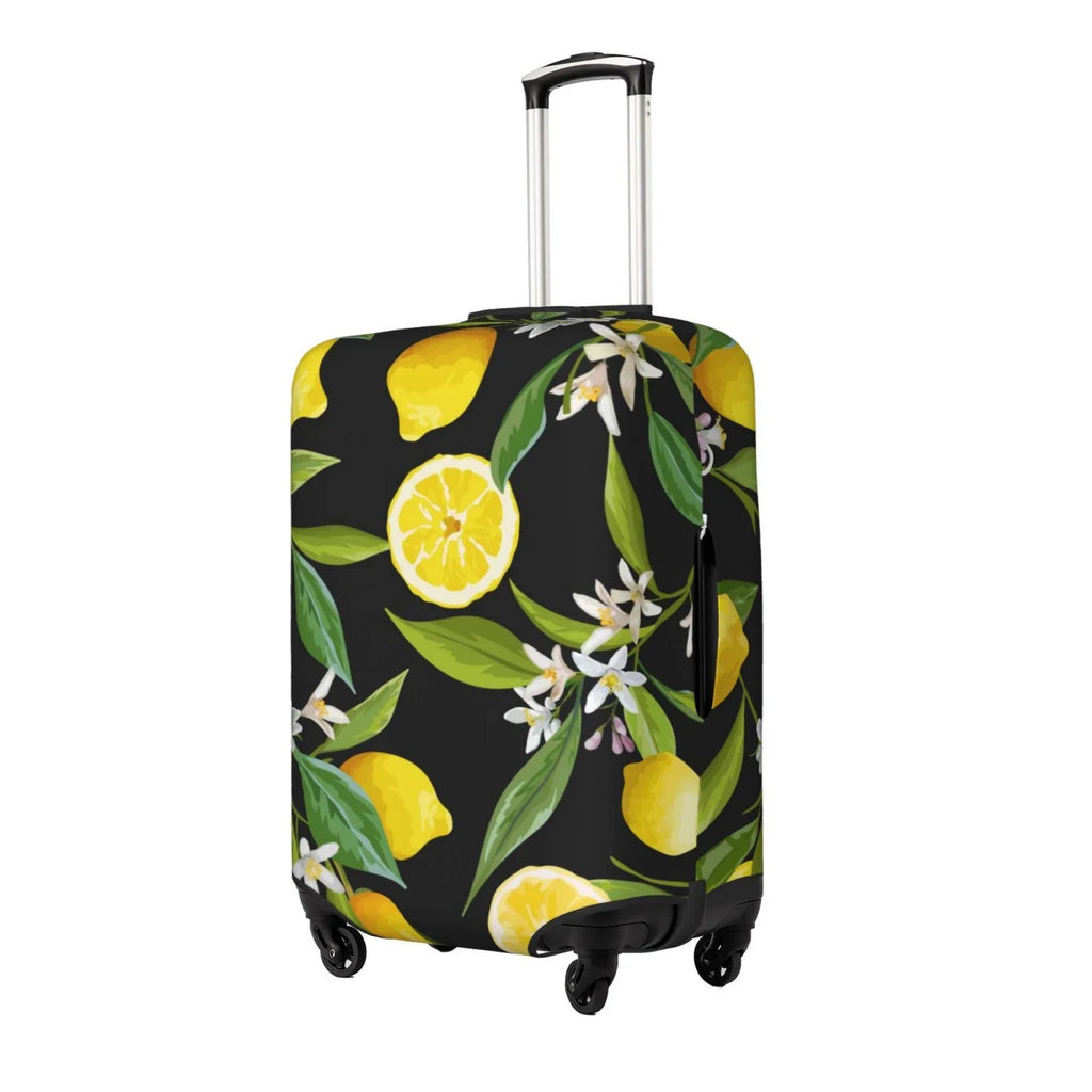 Stretch Adobk Covers Cover, And Lemon Flowers Cover, Leaves Washable For Men, Accessories-Small For Travel Fruits Suitcase Suitcase Luggage Women Luggage Protector Suitcase