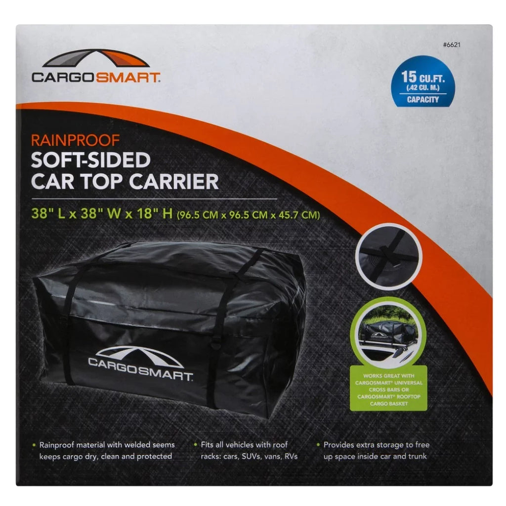 Sided ft 6621 Bag, Black Car CargoSmart Soft 15 Cubic Carrier Top