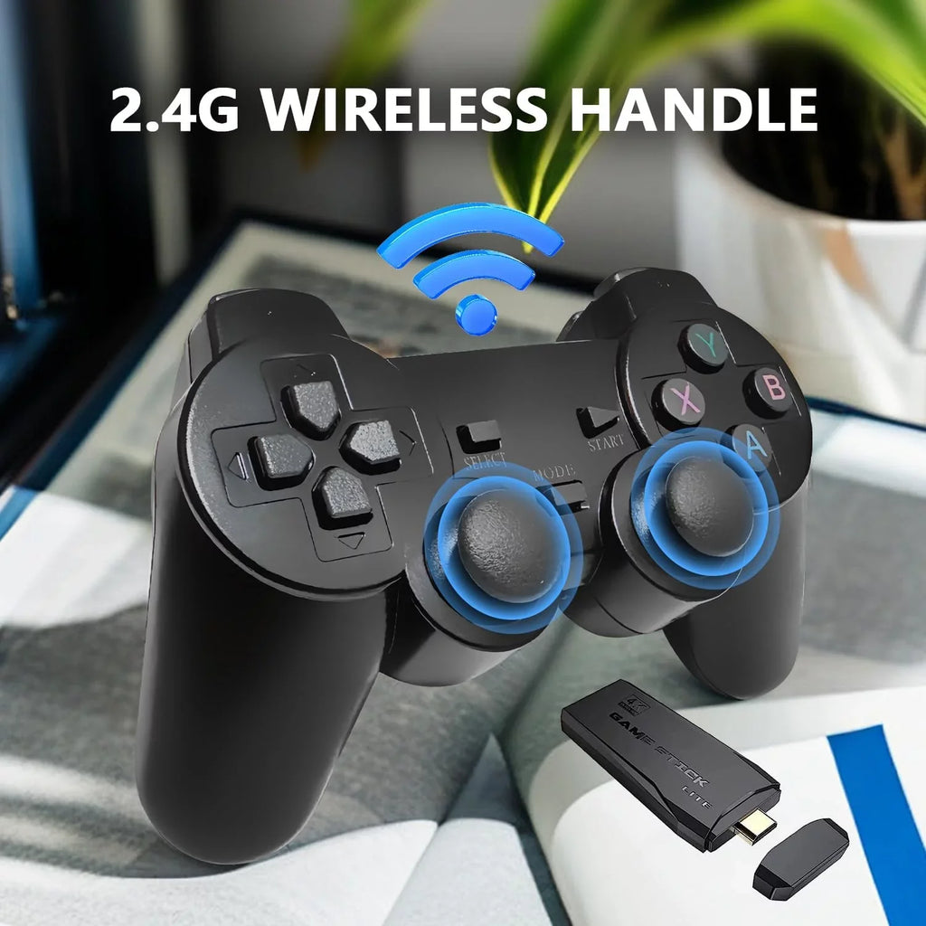 Emulators, Plug - Controller Classic 2.4GHz Retro Play(64G) and Wireless TV Output, Retro and Game 20,000+ for Stick with Games, Built-in Game 4K Games HD Console 9 Revisit