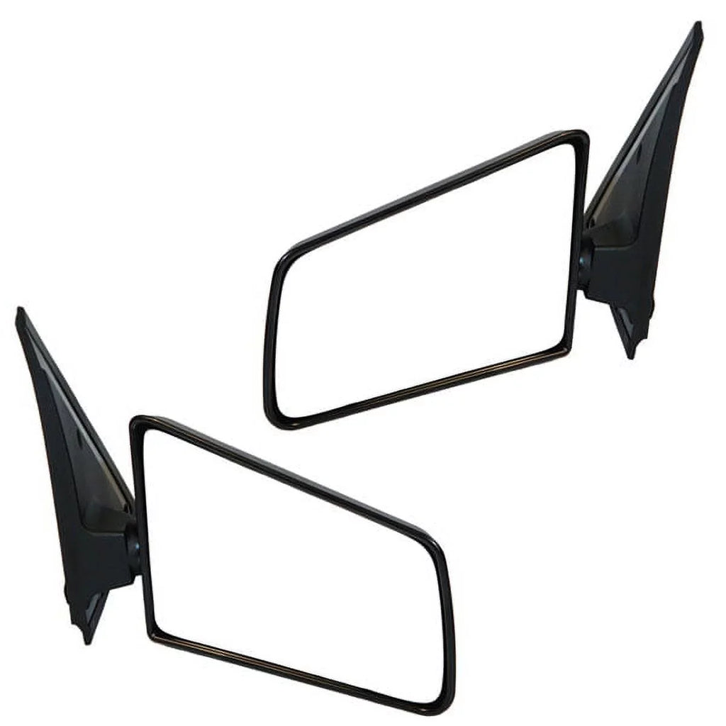 SET Rear w/Small PAIR Jimmy View 85-94 For S10 3x5 Glass Manual Mirror Blazer,