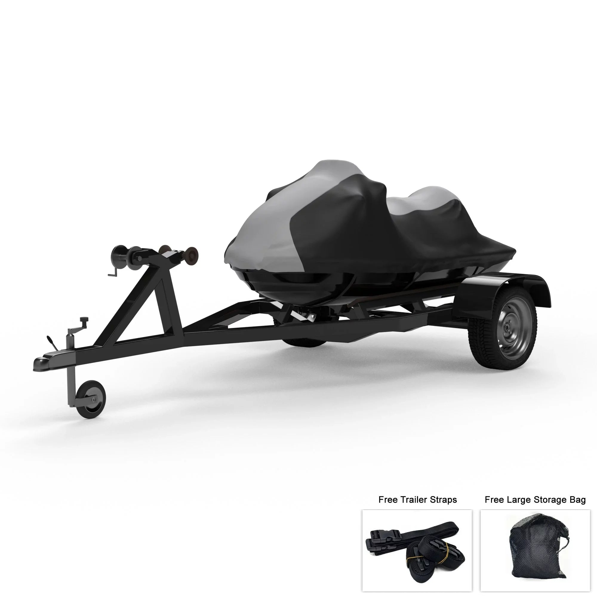 Includes Weather Trailerable Black DOO For Sun, Rays, SEA Ski Protects Color More! Jet Weatherproof Rain, 1997-2000 from And All - Trailer Straps And - - / - GRAY UV Storage Bag GTi Cover