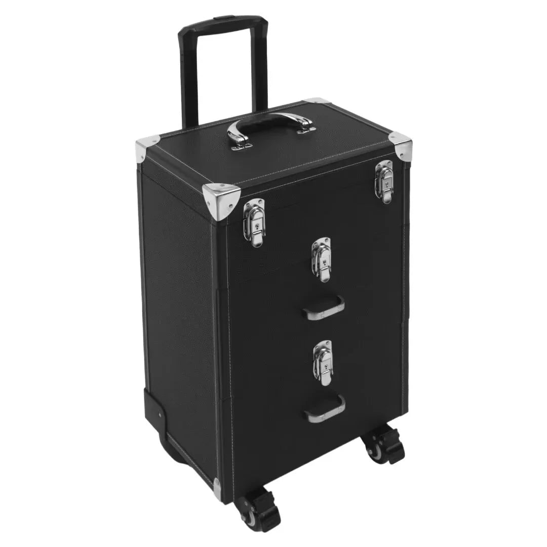 Case TFCFL Tiers Nail Organizer Train Rolling Makeup Makeup Polish Case Wheels 3 4 Trolley
