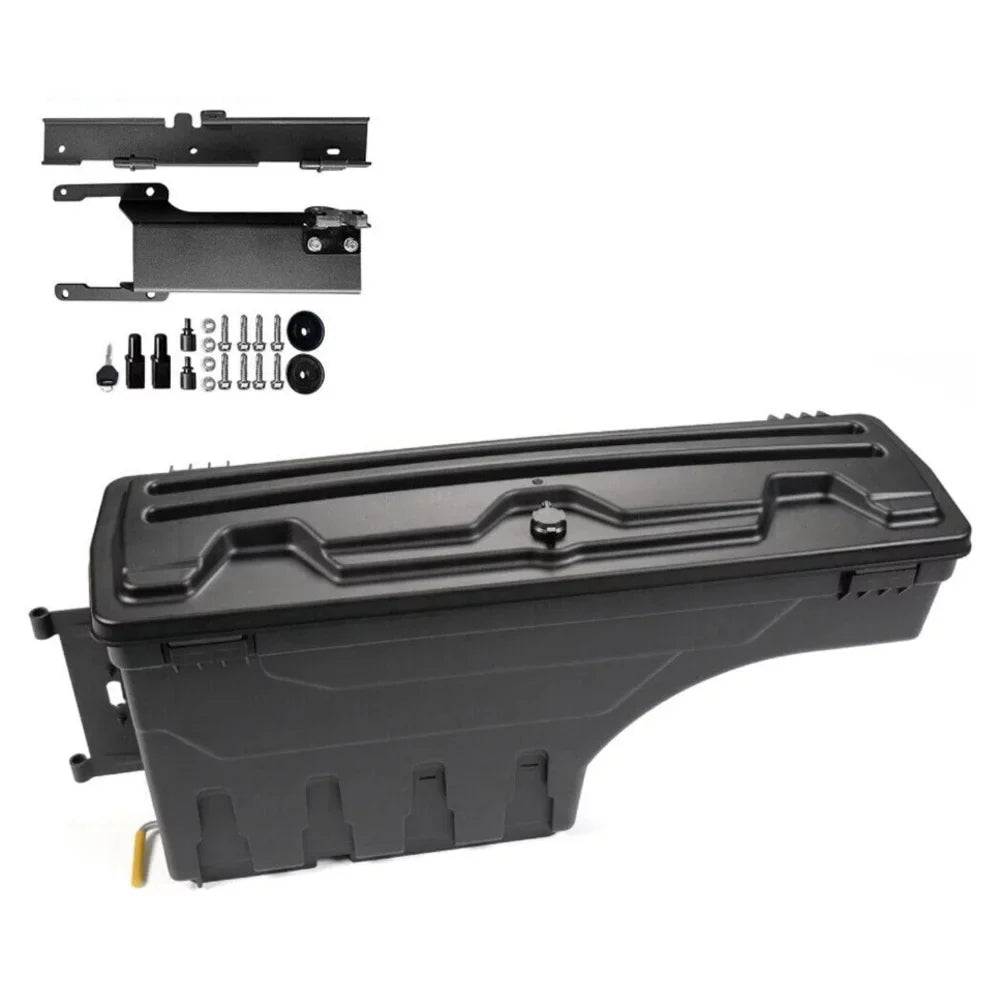 TOOLBOXES For 2015-2020 SIDE Teledu STORAGE BOX Ford F-150 TRUCK BED DRIVER