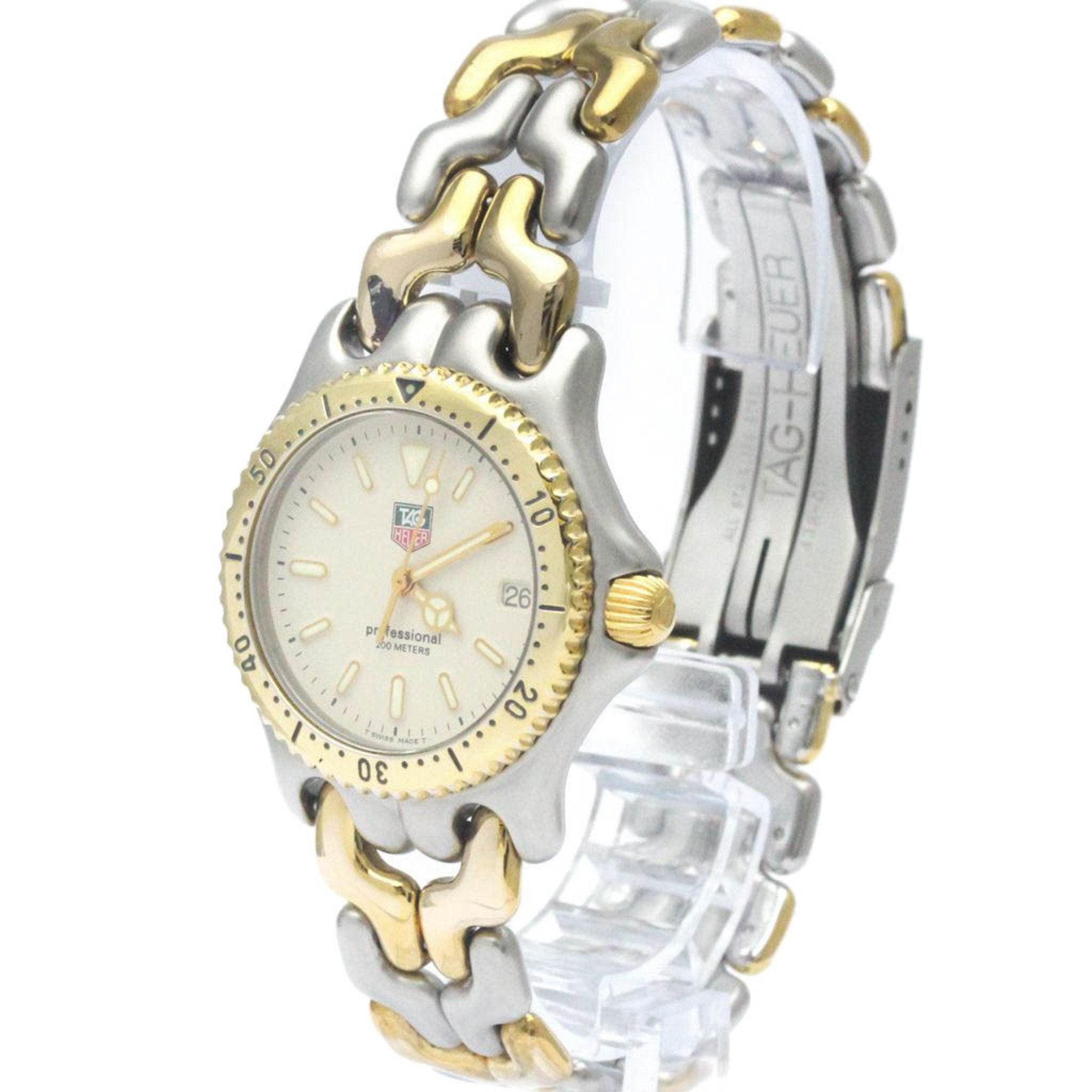 Mid Plated BF568511 Steel Watch TAG 200M Pre-Owned (Good) Polished HEUER Size Gold S95.713 Sel