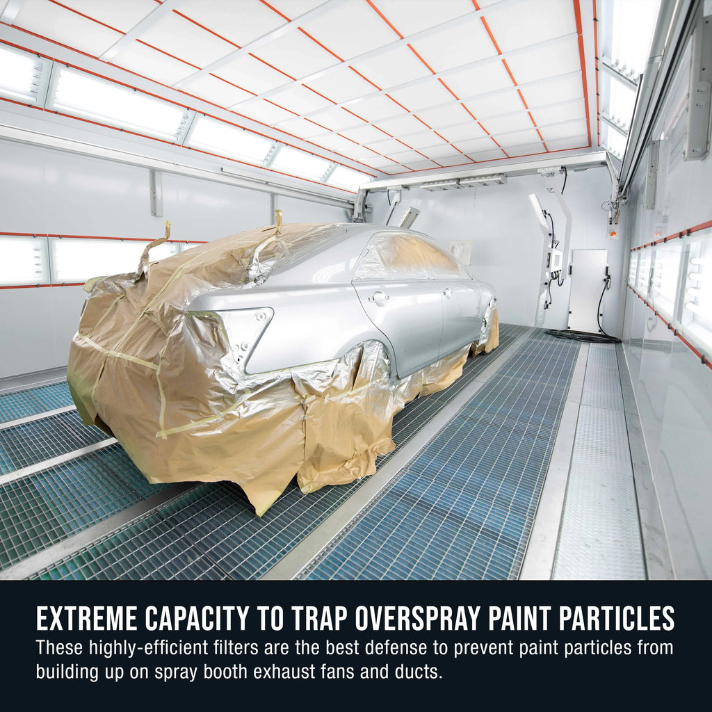 Roll, 18 Paint in 30" Exhaust Premium Particles - Overspray Booth Fiberglass Booths - Master Spray Autobody Heavy-Duty Filter Paint Gram Arrestor Refinish Paint Captures 100' x Auto Traps Elite