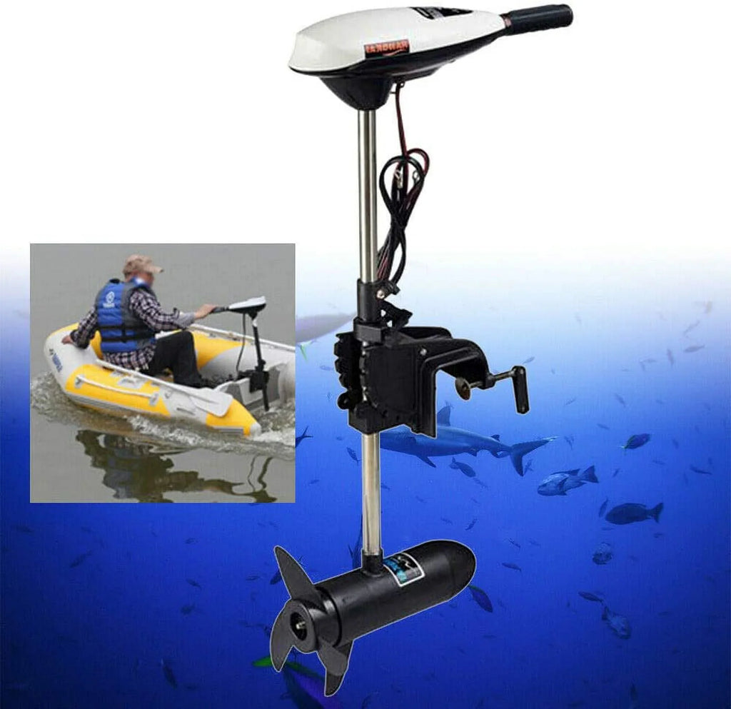 Outboard Inflatable 65lb Fishing 660W Boat Outboard Electric 12V Boat Brush Motor Engine Engine Motor