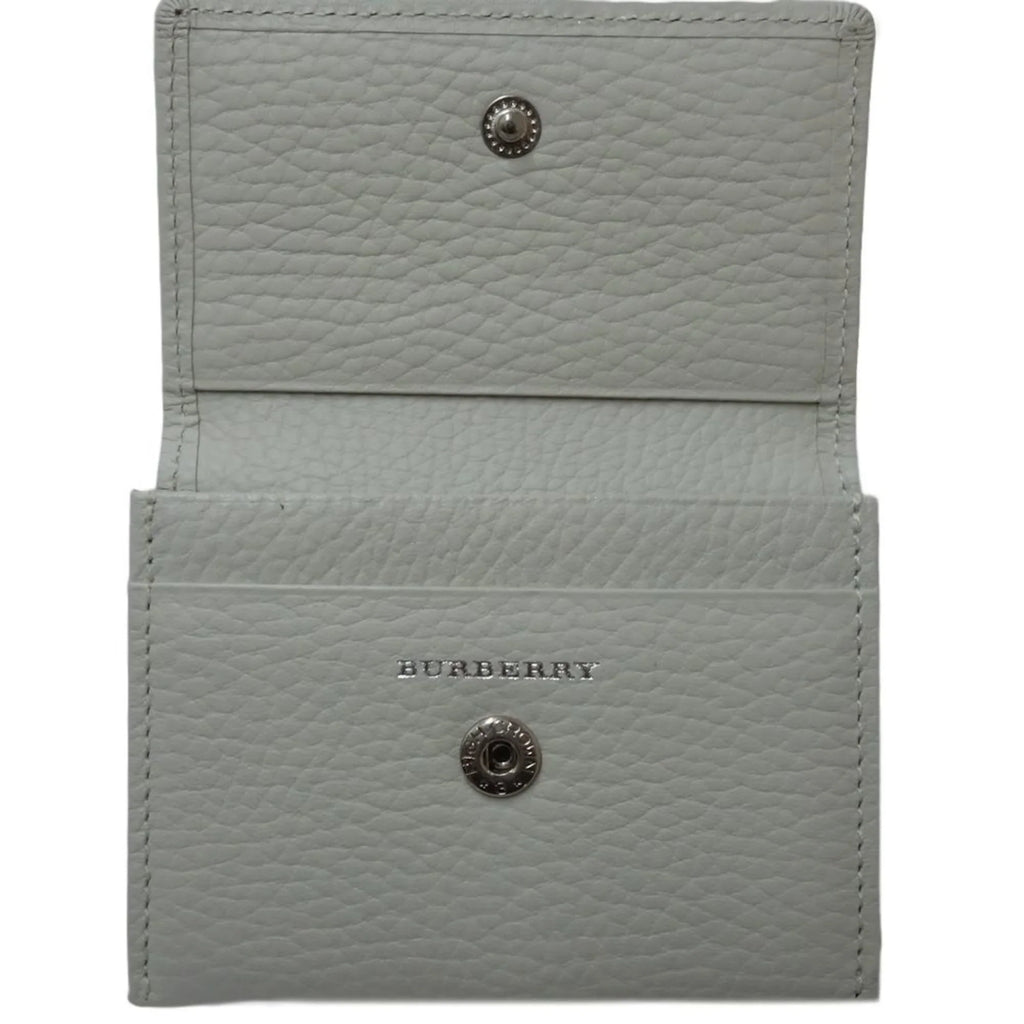BURBERRY Business Pre-Owned leather card 083535 (Good) holder white case