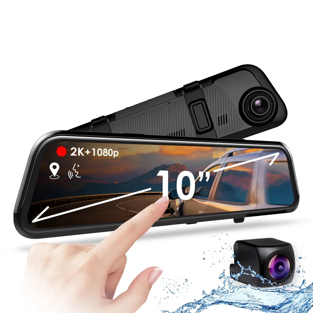 Dash Front Rexing PRO M1 and Rear 10" cam Mirror 2K