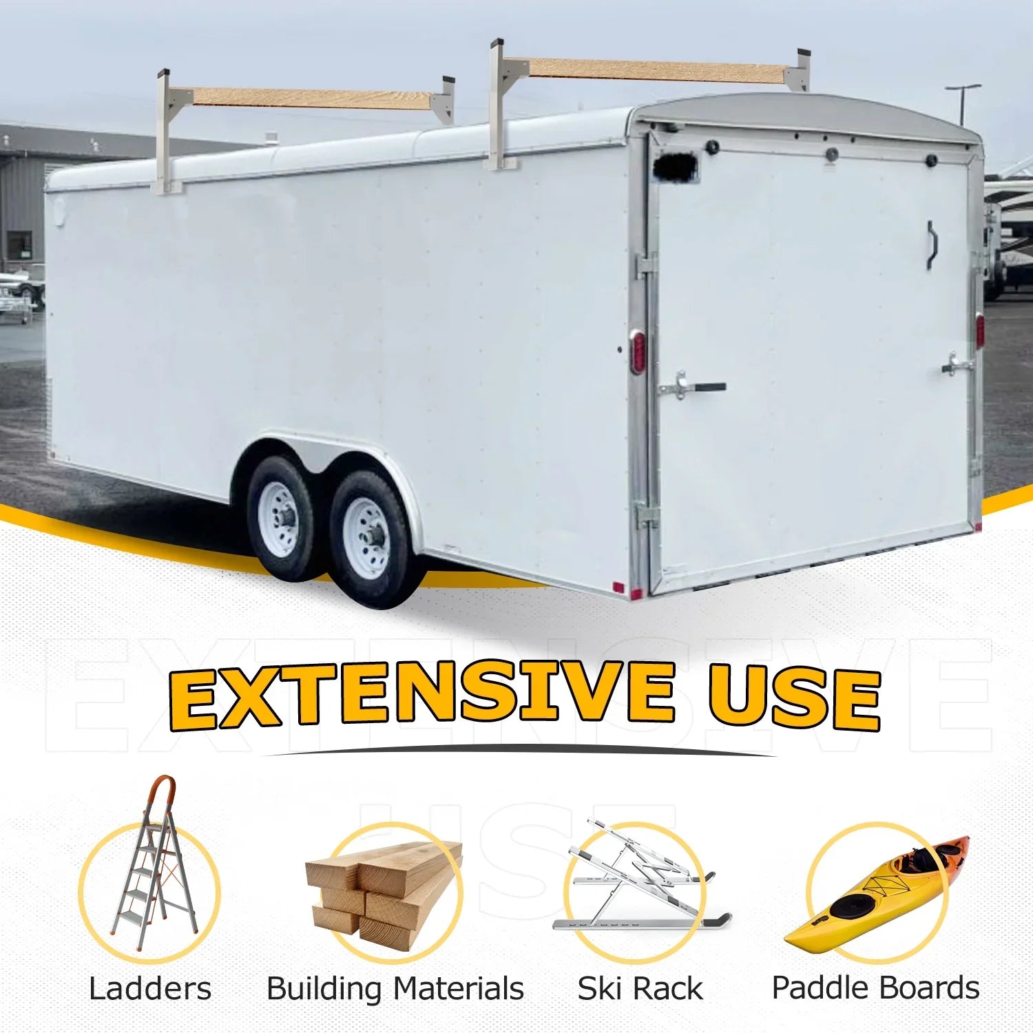 Kit Ladder Kojem Rack Adjustable Vans Roof Trailers Cargo Bracket for Enclosed
