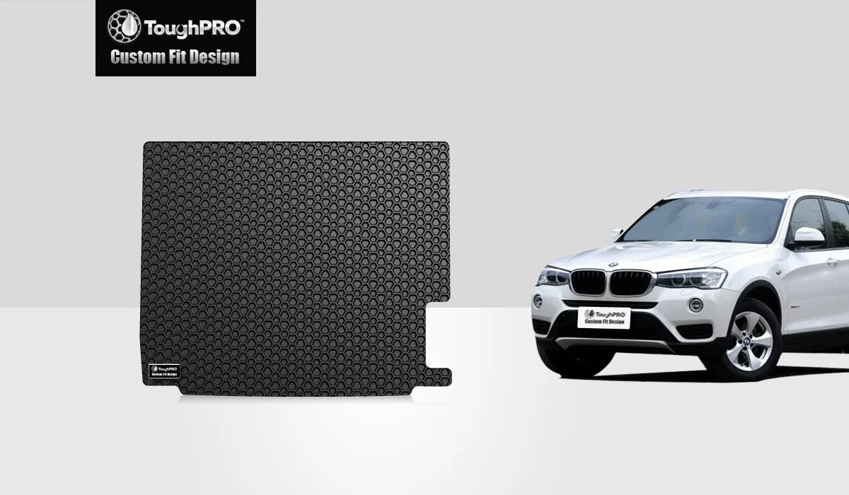 All Black Mat (Made Duty BMW Heavy with USA) - 2017 X3 in Trunk Weather ToughPRO Compatible - - Rubber -