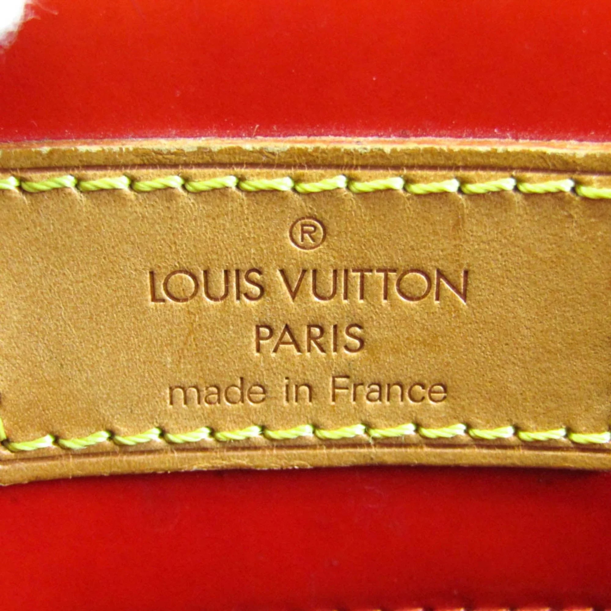 (Good) Handbag Pre-Owned Women's M91086 Rouge Reade Monogram Vuitton Louis Vernis MM