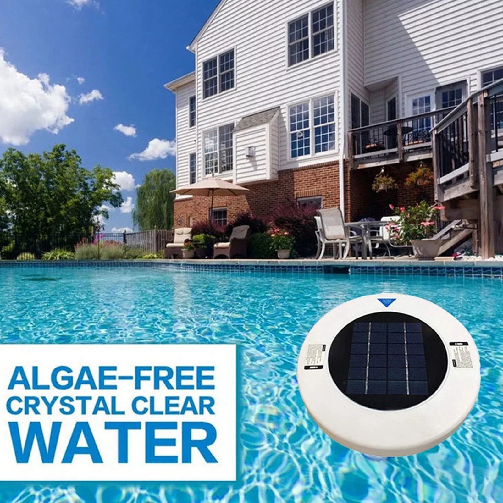 Silver Water Ion Swimming Pool Solar-Ionizer Purifier Swimming Copper Pool,