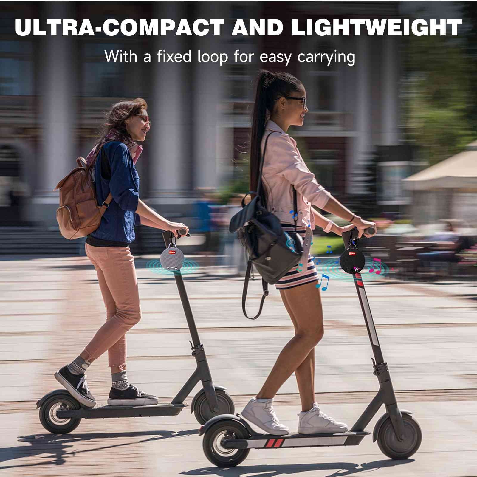 Playtime, Big Waterproof Black for Punchy Beach, Biking Compact K62 Sound, LG Speaker & Speaker Pool, 1 IPX7 Boat, 5.0 with Bluetooth with Wireless UrbanX 20H Pack Bass, Clip, Speaker