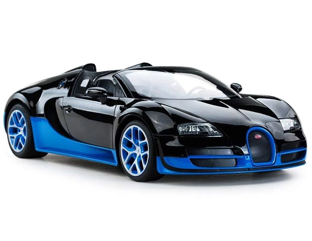 Veyron Remote RC Sport Grand Wonder Bugatti - Car Wheels 1:14 Vitesse Control Black/Blue