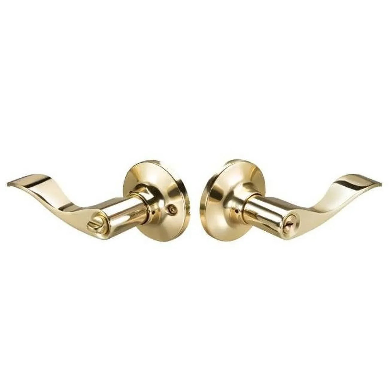 Residential Edge Lever Keyway Brass Yale Bright, Lock with Keowee with YR71KW605 Entry Kwikset
