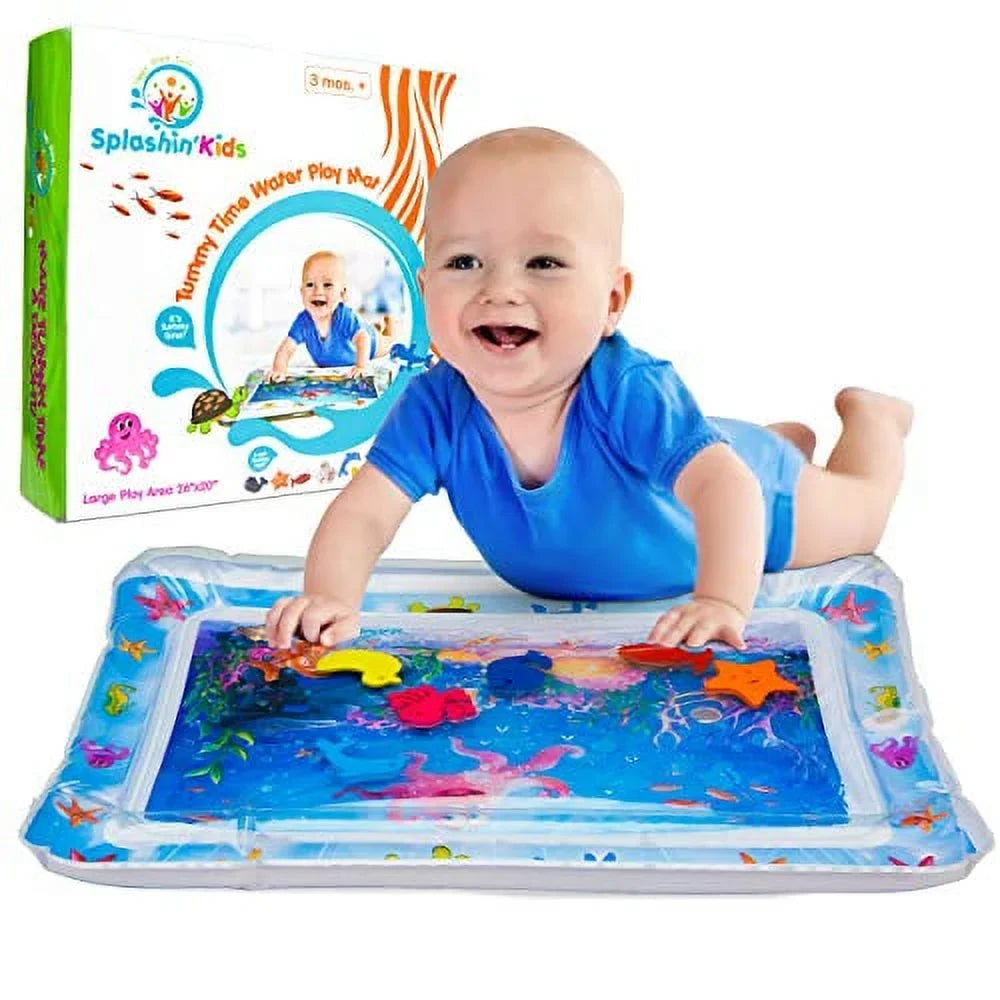 Inflatable Stimulation time mat The Play time Your is Center Activity Toddlers Infants Fun Water and Splashin'kids Premium Perfect Tummy Baby's Growth