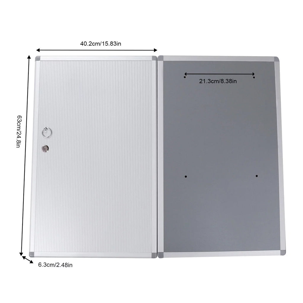 Box Wall Organizer Silver Box Cabinet Key Lock Key Mount Cabinet 96 Safe Storage