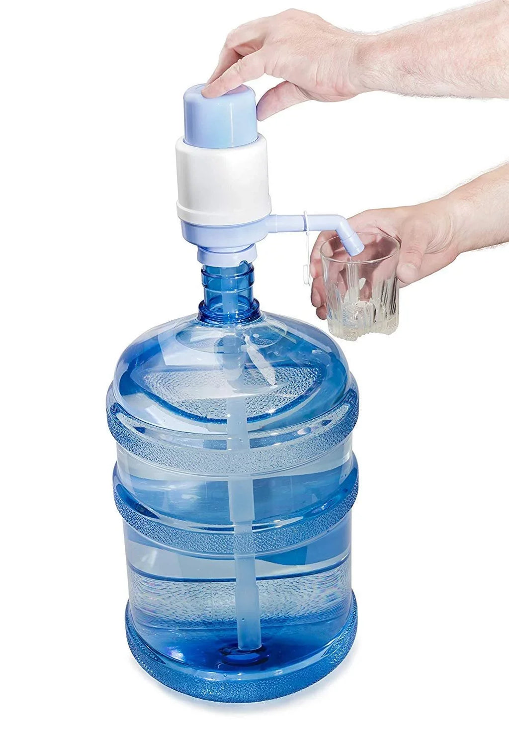 Screw 48 Cap, Reusable Easy Container 5 Carry in Bottle Handle, LavoHome Sports mm BPA-Free Water Camping-Made with Grip Plastic & USA Jug Gallon Commercial Use, Residential